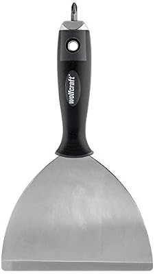 Wolfcraft Spatule large Pro, largeur de lame 150mm, manche bi-matière à revêtement souple
