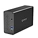 Produktbild Sunnyday ORICO NS200U3-BK 2-Fach USB3.0-Festplatten-Dockingstation Unterstützung 20TB-Speicher-Tool Kostenlos
