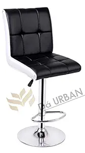 Da URBAN Height Adjustable Black & White Cadbury Cafeteria & BAR Stool/Chair (ISO and BIFMA Certified)