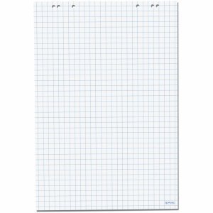 Preisvergleich Produktbild 5 x Herlitz Flipchartblock 68x99 20 Blatt kariert
