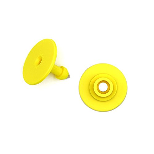 100 PCS Square Pig / Sow / Goat / Sheep Ear Tags TPU Small Blank Identification Tags (Round)