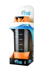 BSPA Plastic Cyclone Gym Shaker Water Bottle, 500 ml, 1-Piece, Multi Color (Pack of 10)