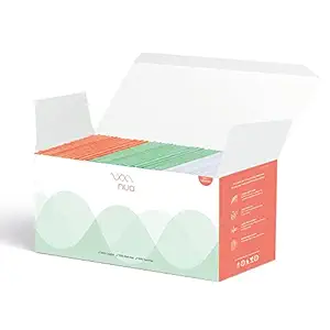 Nua Ultra Thin Sanitary Pads for Women Bulk Pack, 12 Heavy Flow 20 Medium Flow & 18 Light Flow Pads in each pack, Toxin Free || Free Disposal Cover || Rash Free || Unscented (Pack of 50 Pads)
