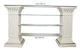 Maße der oberen Glasplatte ist 144cm x 42cm 8mm stark