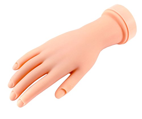 NAIL ART TIPS MOVABLE TIPS SOFT TRAINING PRACTICE DISPLAY MODEL HAND TOOL L343