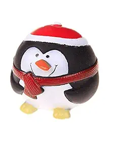Pets Empire Christmas Day Pet Ball Squeaky Penguin Chew Toy Latex Snowman Toy Interactive Santa Toy for Dog