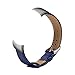 Produktbild Mumuj Echtes Lederarmband, Huawei Honor 4 LLeder Armbanduhr Band Schnalle Gürtel ArmbandLeder Armband Jewelry Metallarmband mit Schmuck Ersatzband Sport Magnet UhrBand Nylon (Blau)