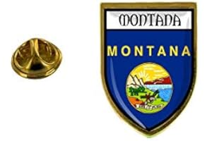Akachafactory szpilki pin odznaka pamiątka miasto flaga kraju herb stany USA Montana