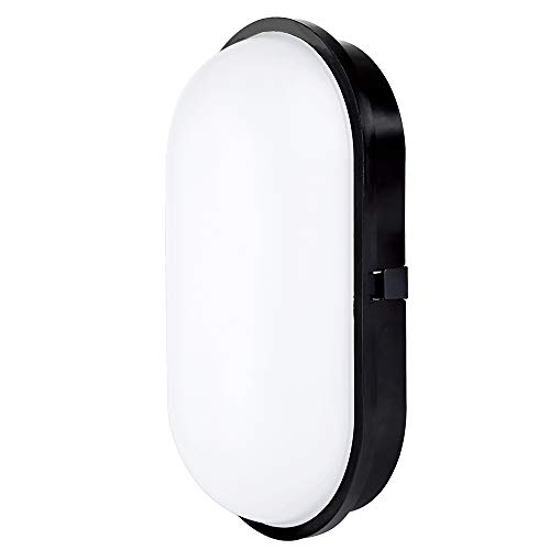 Lámpara LED para Pared Luz Nocturna LED Ovalado 20W 3000K IP65 de Luz Suave para Interiores Exteriores Corredor Baño Jardín Taller