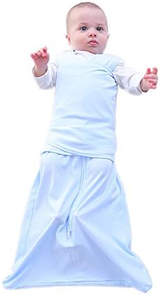 ComfortableBABY Sleep Bag Cotton Newborn Baby Swaddling Free Size (Blue)