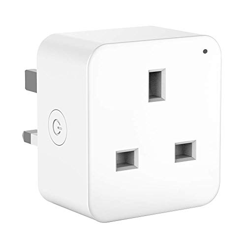 WiFi Smart Plug, Wireless Smart Socket Outlet Work with Alexa Google Assistant IFTTT Voice Control A