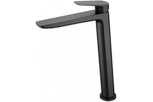 MICE COLLECTION IMEX - Grifo lavabo caño alto negro mate mezclador monomando de lavabo Bélgica BDZ044-3NG