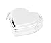 Produktbild Brillibrum Design Pillendose Pillendöschen Herz Silber Tablettendose Pillenbox Tablettenbox 2 Fächer Tabletten Pillen Dose Döschen Medikamentenbox Metall Klein Mini Arzneibox Flyer (Dose ohne Gravur)