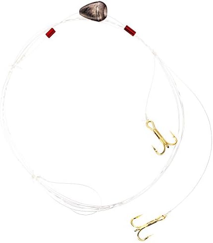 Jed Welsh FishingJed Welsh Fishing 3 Pack Floating Bait Leader Size Hook Rigs with Hooks Pre Tied Ready to Fish Clear