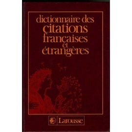 couverture de : Larousse des citations fran&ccedil;aises et &eacute;trang&egrave;res