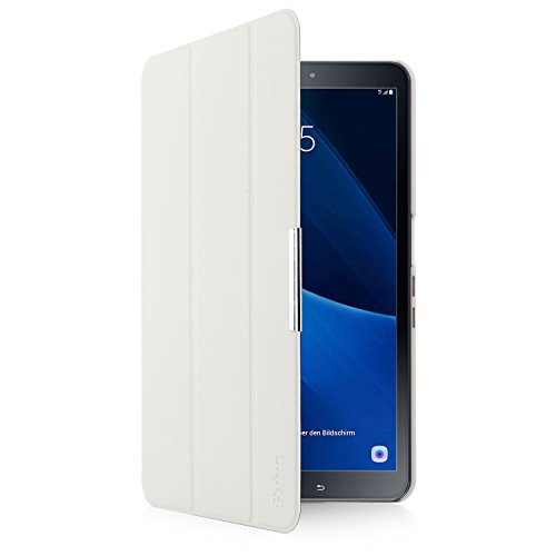 iHarbort® Premium Hülle für Samsung Galaxy Tab A 10.1 (SM-T580/T585) – Samsung Galaxy Tab A 10.1 hülle Etui Schutzhülle Case Cover Holder Stand mit Smart Auto Wake / Sleep-Funktion (Weiß) - 7