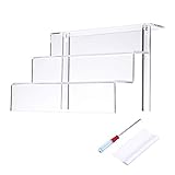 Multiusos: ideal para mostrar y organizar juguetes, muñecas, modelos de dibujos, especias, cupcakes, aceites esenciales, esmalte de uñas, fragancias, perfumes, cosméticos, joyas, artículos de tocador, o cualquier otro knickknacks. Se trata de una exhibición decorativa en tu casa y oficina, pero también un estante de exhibición en la tienda, centro de exposiciones, etc. Este expositor de acrílico puede mostrar tus artículos de una manera maravillosa y ayudar a los clientes a ver los productos mejor.