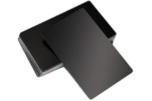WOKYO Lot de 100 cartes de visite vierges en métal avec gravure au laser Argenté Aluminium anodisé pour gravure personnalisée Couleur UV