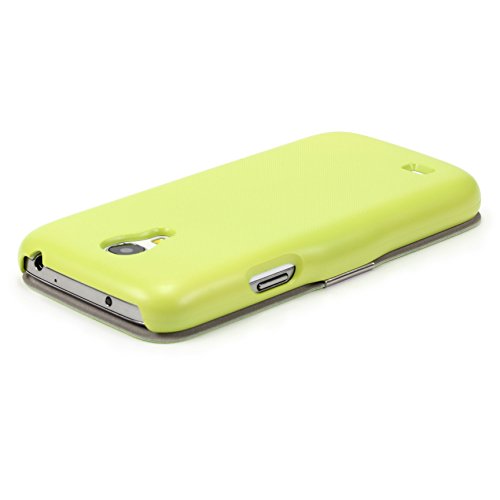 Urcover® View Case Handy Schutz-Hülle | Samsung Galaxy S4 Mini | Hart Kunststoff Grün | Elegant Wallet Cover Sicht-Fenster | leichte Schale dünne Tasche - 5