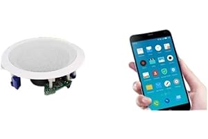 Audibax CM408L-BT - Altoparlanti da Soffitto Bluetooth - 2 Altoparlanti da Incasso da 40W - Altoparlanti da 5 pollici - Amplificatore Integrato in 1 Altoparlante - Altoparlante Attivo e Passivo