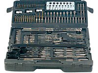 AGT Profi Bohrer- & Bit-Set 204-teilig, Chrom-Vanadium inkl. Magnet-Adapt. - 6