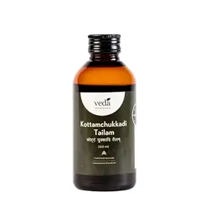 Veda Ayurvedics Kottamchukkadi Tailam for Relieving Muscle Pain and Subside Inflammation in Joint Disorders, 200 Ml (For External Use Only)