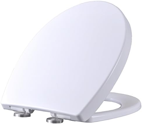 Toilet Seat (MN 2009) - with soft close automatic closure and quick release function of duroplast (UF-resin) - white - antibacterial protection