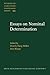 Produktbild Essays on Nominal Determination: From Morphology to Discourse Management (Studies in Language Companion Series, Band 99)