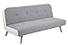 Produktbild AC Design Furniture Bettcouch Dennis, B: 192 x T:92 x H: 89 cm, Stoff, Grau