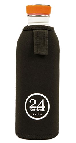 Preisvergleich Produktbild Lasse Spela - 24Bottles Neoprenhülle Trinkflasche Edelstahl 500ml Schutz Thermal Cover, Schwarz