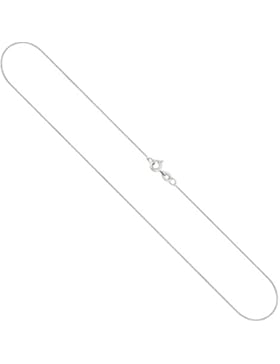 Goldkette, Ankerkette rund aus Weißgold 585 / 14 Karat, Breite 0.8 mm, mit Federring, die Länge ist frei wählbar...