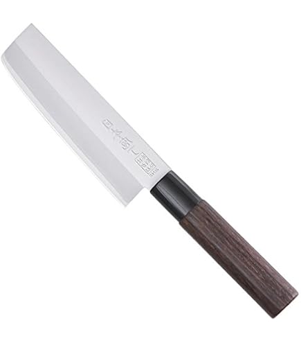 Asia Santoku Küchenmesser – Handgefertigt, 13,8 Cm Klinge Aus 5Cr15MoV-Stahl, Echtholzgriff, In Holzbox