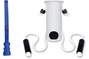 QUUPY 1 Pcs Lazy Shoe Helper,Portable Easy on and Off Shoes Lifting Helper,1 Pcs Sock Aid,with Foam Handle and Adjustable 80cm Length Rope,Used in Pregnant Woman,Elderly, Disabled etc