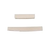 Material: hueso Musiclily Ranurada Set de Cejuela de Hueso Cejilla y Selleta para Guitarra Acústica de 6 Cuerdas