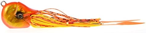Cabo Squid Eye Fishing Lure with Rubber Skirt, Cooked Shrimp