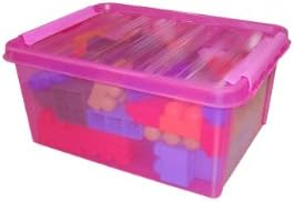 Wader Builder Construction Jumbo Brick Toy Set in Container (63 Pieces)