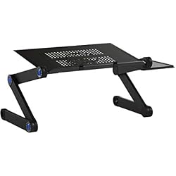 SYOSIN Support pour Ordinateur Portable,Table de Lit Pliable,360 ° réglable Support,pour Ordinateur Portable Plateau Support de Lecture inclinable pour canapé, Livre, Magazine et Petit Déjeuner