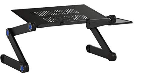 SYOSIN Support pour Ordinateur Portable,Table de Lit Pliable,360 ° réglable Support,pour Ordinateur Portable Plateau Support de Lecture inclinable pour canapé, Livre, Magazine et Petit Déjeuner