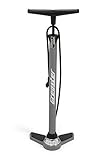 Gregster Fahrrad Luftpumpe in anthrazit, Standluftpumpe mit...