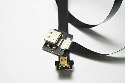 Neue schwarze FPV HDMI Kabel Micro Schnittstelle zu Standard-weiblich für GH4 BMPCC A5000 A6000 A7S A7R 90 Grad DJI 50CM - 8