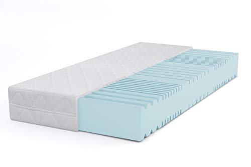 Orthopädische Kaltschaummatratze 180x200 cm mit 9-Zonen I H4 Fest - 10 Jahre Garantie - bis-120 kg I ca. 20 cm Hoch I Allergiker geeignet I Silvercare Premium Bezug waschbar mit Oeko-TEX® 100