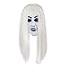 Produktbild Youkara Halloween Scary Sadako Maske weiß Haar Halloween Kostüm Maske Latex Ohne Beed (Horror Ghost Maske