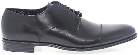 Fabi Men's Fu8163black Black Leather Lace-Up Shoes
