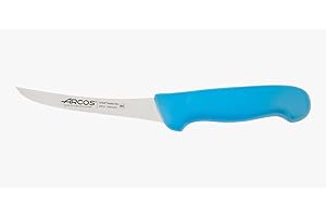 Arcos Couteau Désosseur Courbe Semiflexible, Acier Inoxydable 140 mm, Manche Polypropylène Bleu, Pour Désosser, Série 2900