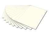 tonkarton a2 Farbiger Fotokarton folia 6101 - Fotokarton Perlweiß, 50 x 70 cm, 300 g/qm, 10 Bogen - zum Basteln und kreativen Gestalten von Karten, Fensterbildern und für Scrapbooking