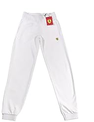 Ferrari Mujer/Womens Sweat Pants, sudadera Pantalón, pantalones, blanco Blanco blanco Talla:L