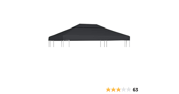 Vidaxl Pavillon Ersatzdach 310 G M 4x3m Pavillondach Dachplane Ersatzbezug Dach Mit Kaminabzug Taupe Garten Saleteedinth Gartenmobel Zubehor