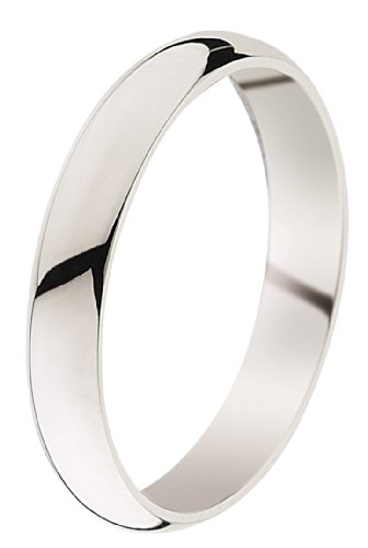 Orphelia unisex eheRing Demi-jonc confort 9 Karat (375) Whitegold