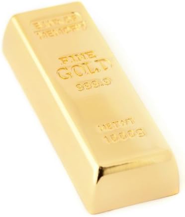 Gold Bullion USB Memory Stick 8GB - Flash Drive/School/Novelty/Gift