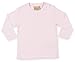 Larkwood Babies Long Sleeve Cotton T Shirt Pale Pink 12-18